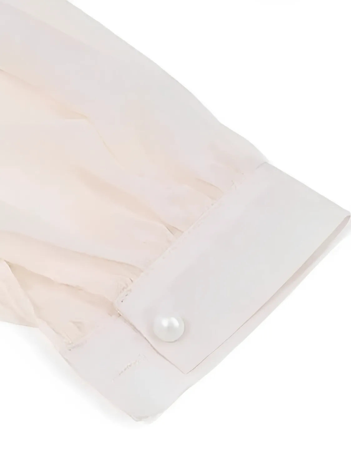 Blusa Feminina Manga Longa com Flor em Chiffon Modern Ella