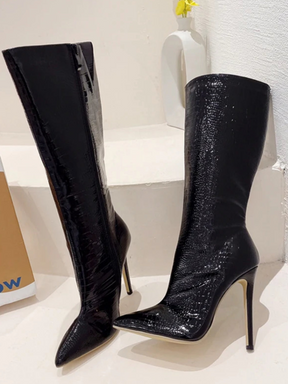 Bota Cano Alto Modern Lux - Couro