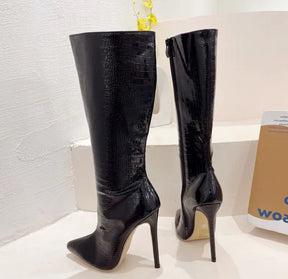 Bota Cano Alto Modern Lux - Couro