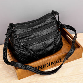 Bolsa Feminina Vintage em Couro MeLinda - Kit 2un.